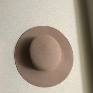 Gigi Pip Women's Wool Flat Brim Dahlia Boater Hat Sz. S/M